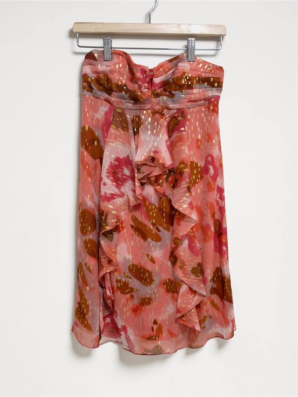 RARE Strapless Dress ASO Elena Gilbert The Vampire Diaries Lava Alt Y2K Size 2 - Picture 3 of 10